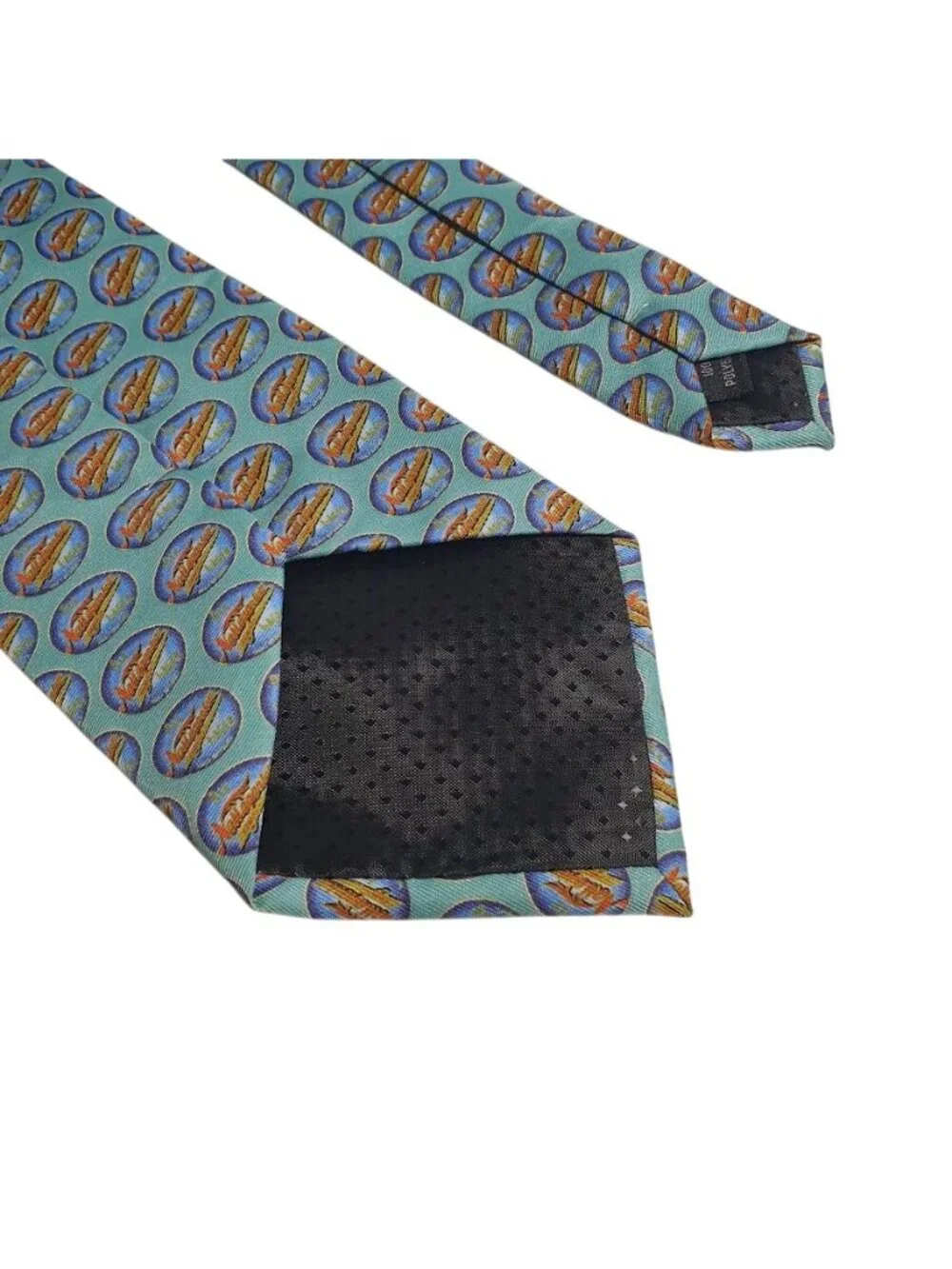 Narragansett Beer Necktie Neckwear Blue Polyester Mens Accessory Rhode Island